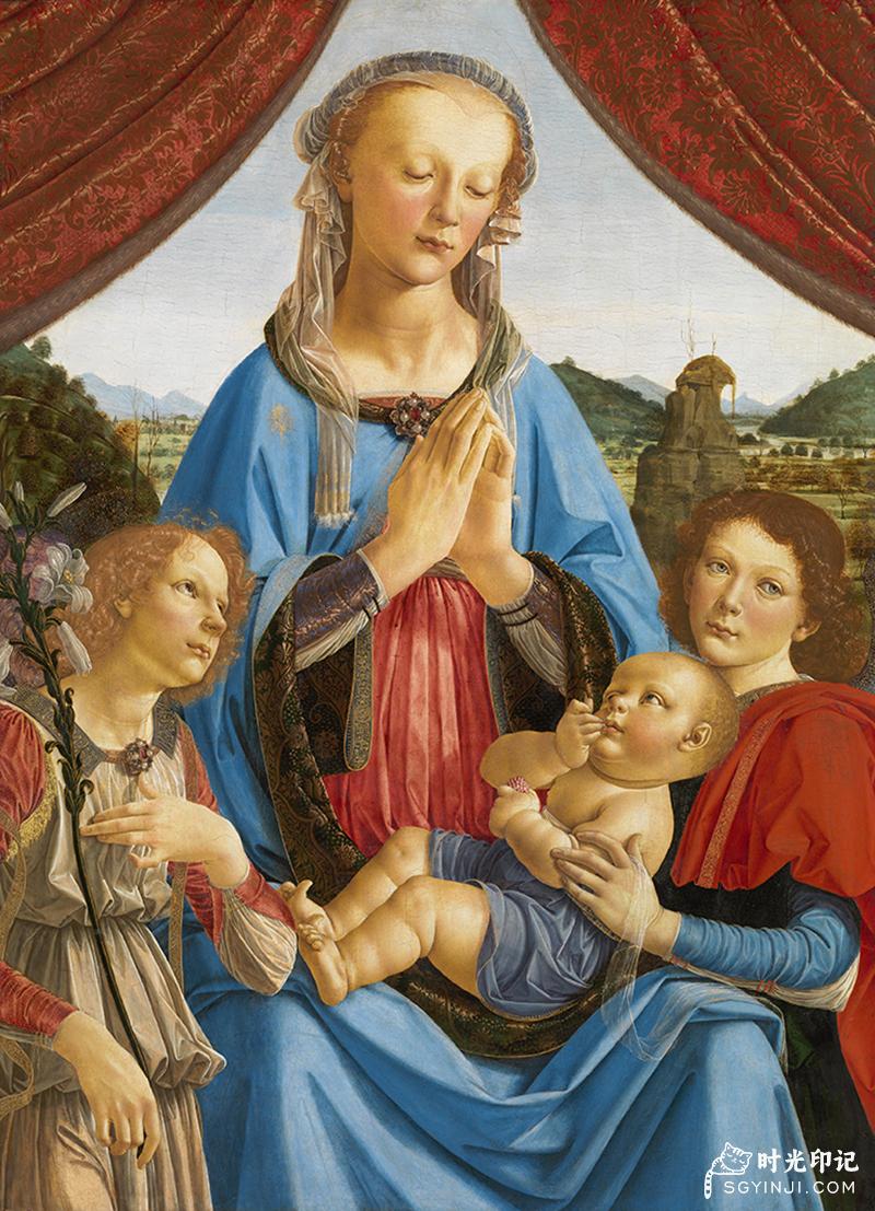 1.Мадонна-с-младенцем-и-двумя-ангелами-(атрибут.мастерской-Андреа-дель-Вероккьо)-(ок.1470)-(Лондон,-Нац.-галерея).jpg