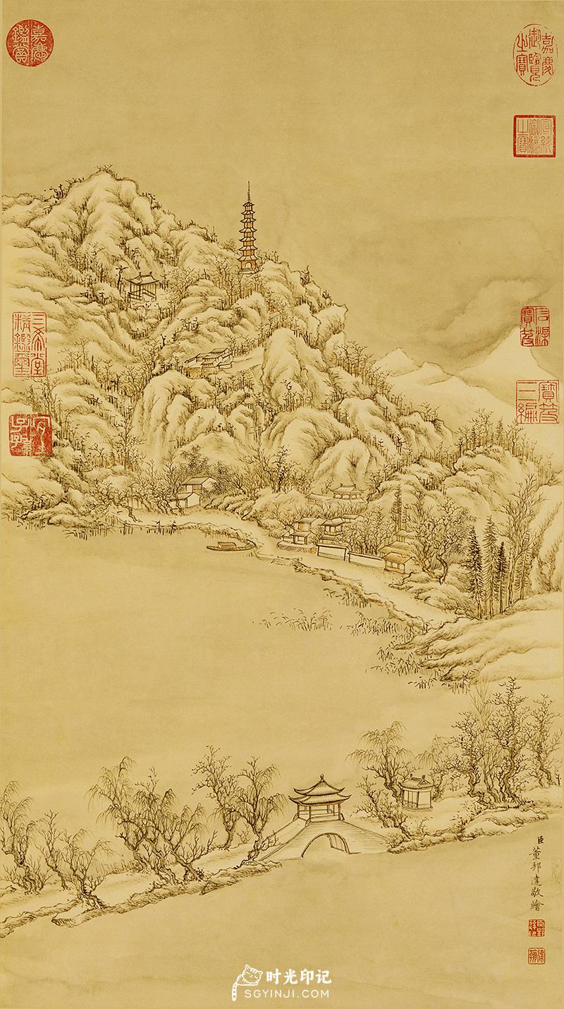 清-董邦達斷橋殘雪---高宗御題軸.jpg