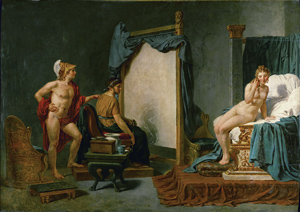 阿佩莱斯在亚历山大大帝面前画坎帕斯佩
