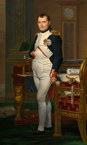 图伊勒里宫的拿破仑皇帝在书房内